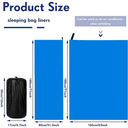 Fleece Sleeping Bag Liner Lightweight Travel Sheet for Camping and Outdoor Adventures