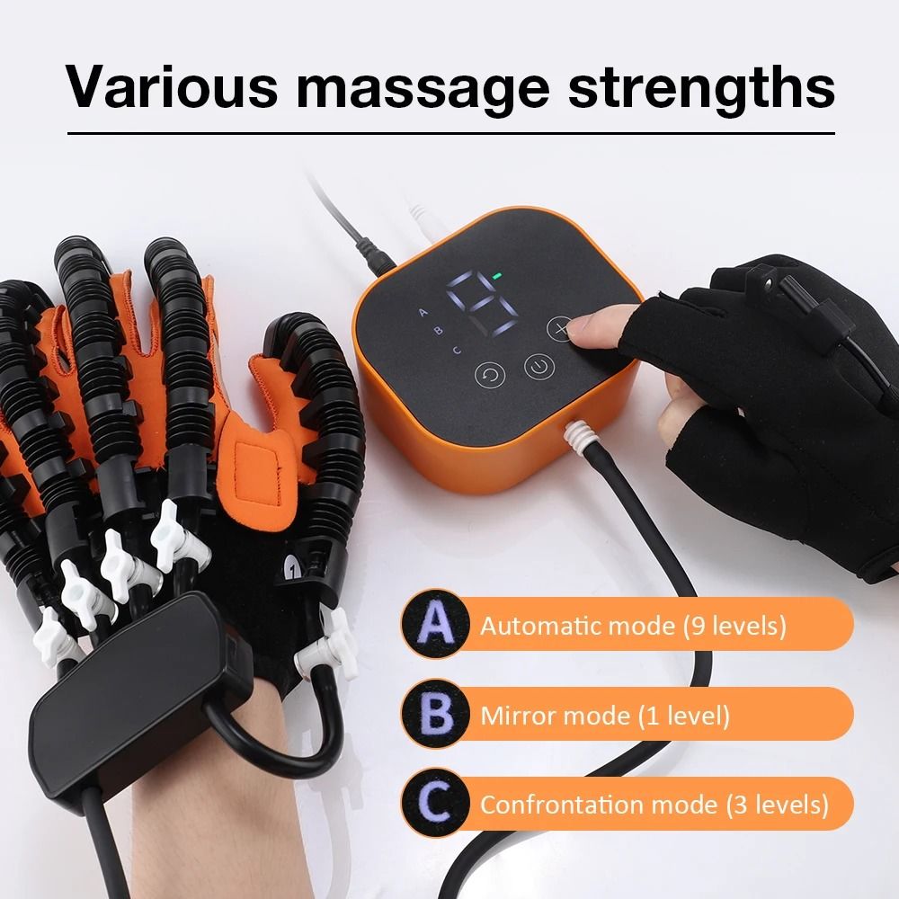 Rehabilitation Robot Glove Hand Exerciser for Stroke Recovery and Finger Training