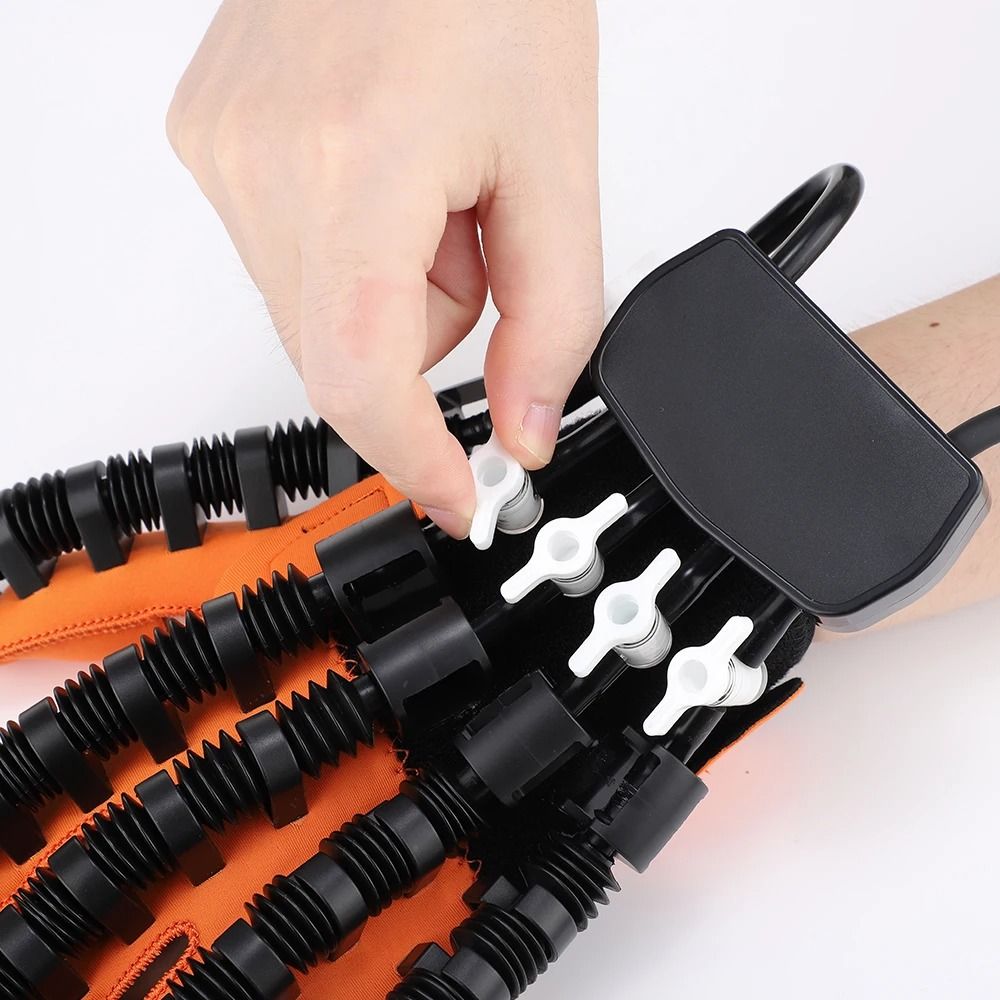 Rehabilitation Robot Glove Hand Exerciser for Stroke Recovery and Finger Training