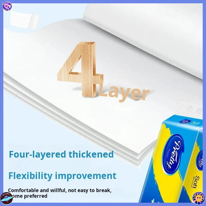 Soft, Skin Friendly Car Paper Towels, 12 Rolls Bulk Pack, 4 Layer Thickened Toilet Paper for Auto, RV, and Home