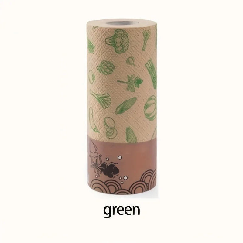 Heavy Duty Cleaning Rag, Washable and Reusable, Quick Drying, Lint Free Paper Towel Roll with Carry Case