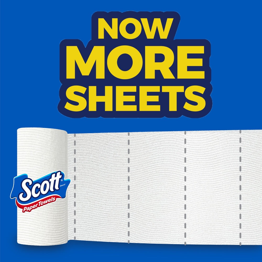 Paper Towels, A-Sheet, 6 Double Rolls, Lint Free and Highly Absorbent for Kitchen Cleaning