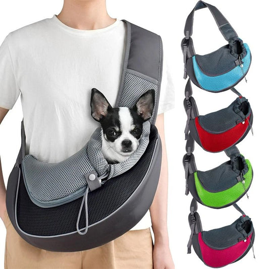 Pet Carrier Sling Bag for Cats and Small Dogs – Breathable Mesh Crossbody Travel Tote