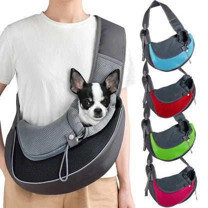 Pet Carrier Sling Bag for Cats and Small Dogs – Breathable Mesh Crossbody Travel Tote