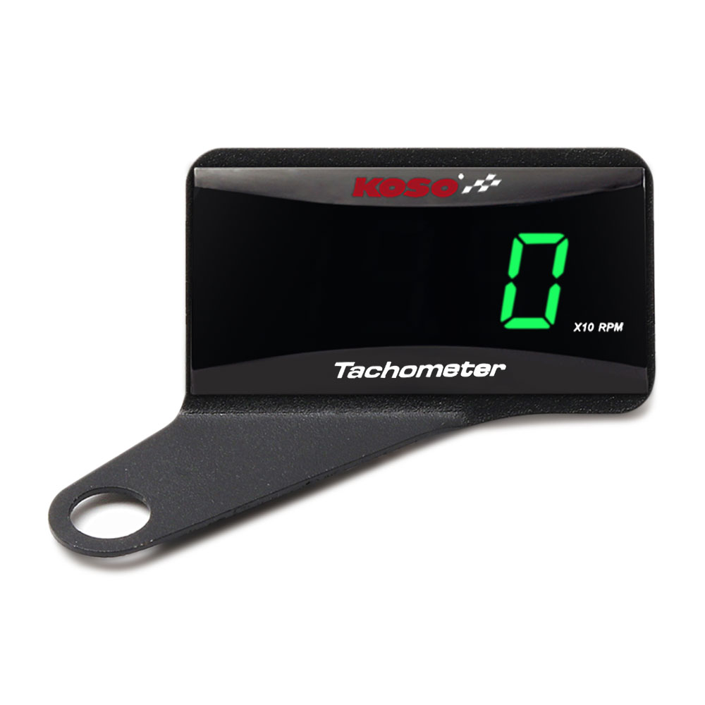 Motorcycle RPM Mini Meter, Universal LCD Digital Tachometer Gauge, Engine Tach Meter Display
