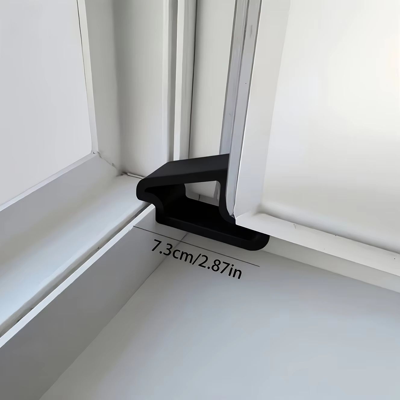 2pcs Window Stopper for Secure Window Closure – Easy Installation Under Door, Prevents Sliding Down, Ideal for Home & Of