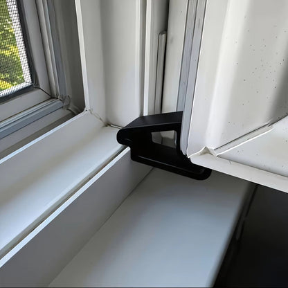 2pcs Window Stopper for Secure Window Closure – Easy Installation Under Door, Prevents Sliding Down, Ideal for Home & Of
