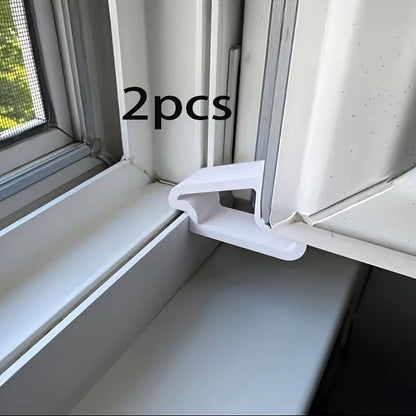 2pcs Window Stopper for Secure Window Closure – Easy Installation Under Door, Prevents Sliding Down, Ideal for Home & Of