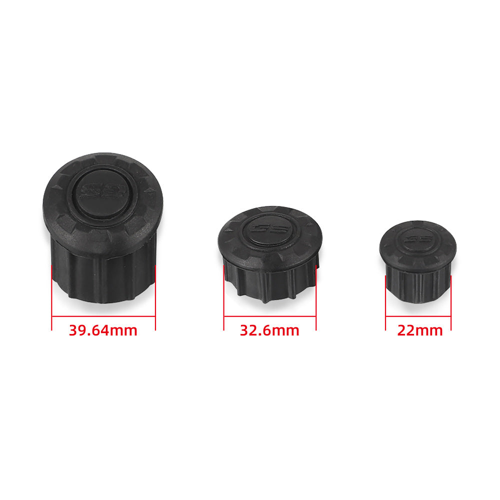 Motorcycle Frame Hole Caps Cover Plug, Durable Frame Protector Kit, Easy Install Fit