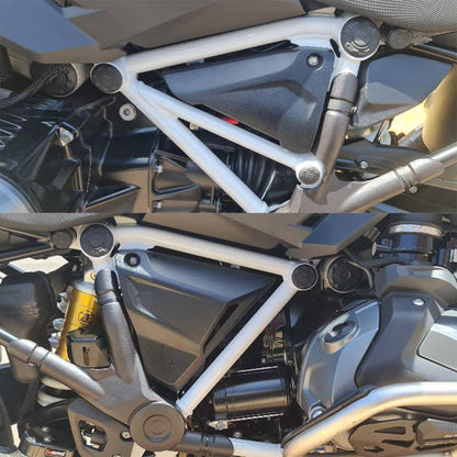 Motorcycle Frame Hole Caps Cover Plug, Durable Frame Protector Kit, Easy Install Fit