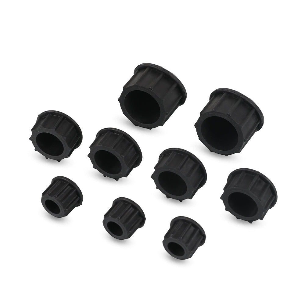 Motorcycle Frame Hole Caps Cover Plug, Durable Frame Protector Kit, Easy Install Fit