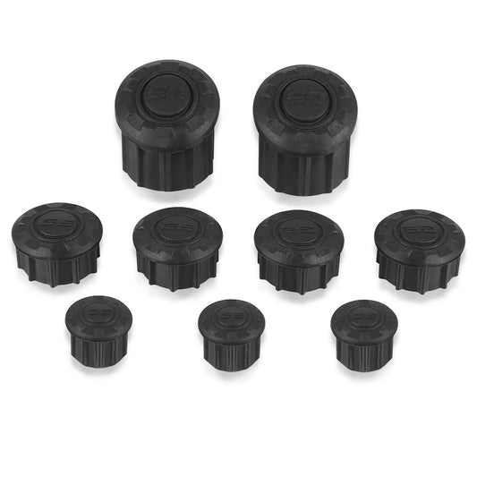 Motorcycle Frame Hole Caps Cover Plug, Durable Frame Protector Kit, Easy Install Fit