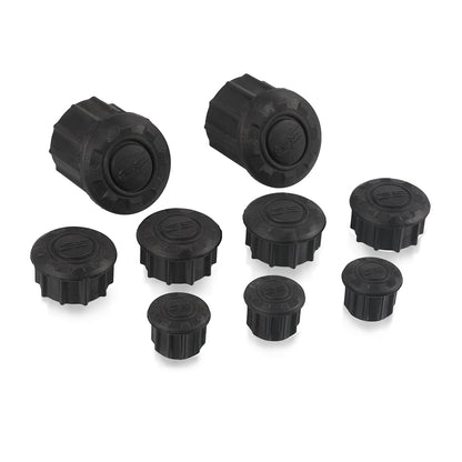 Motorcycle Frame Hole Caps Cover Plug, Durable Frame Protector Kit, Easy Install Fit