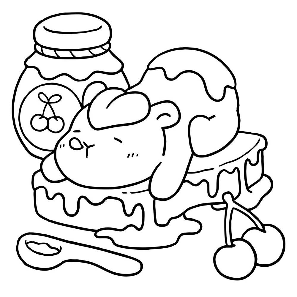 Stress Relief Coloring Book for Adults, Cute Cartoon Graffiti Art, Educational Gift for Teens, Premium Paperback