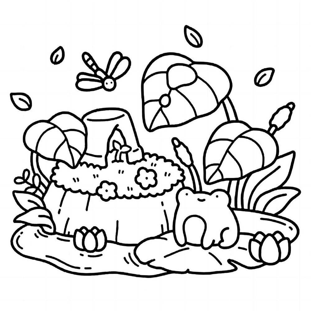 Stress Relief Coloring Book for Adults, Cute Cartoon Graffiti Art, Educational Gift for Teens, Premium Paperback