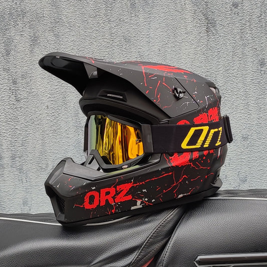 Bicycle Speed Drop DH Full Helmet, Off Road Rally Motorcycle Helmet, Racing Protection Gear