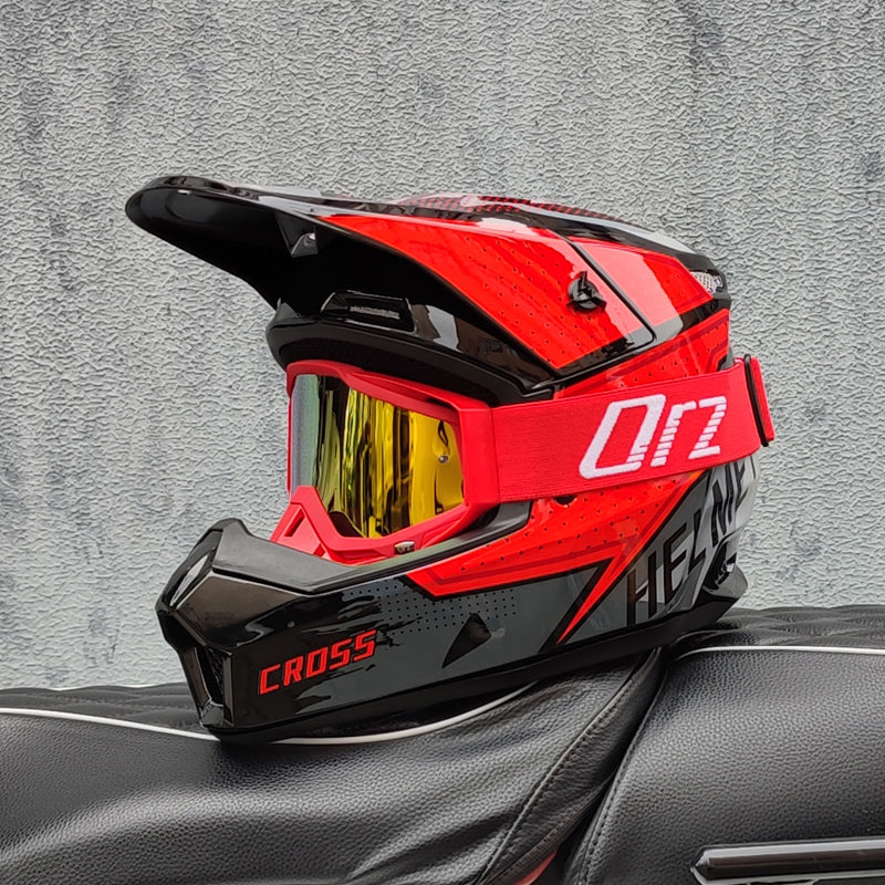 Bicycle Speed Drop DH Full Helmet, Off Road Rally Motorcycle Helmet, Racing Protection Gear