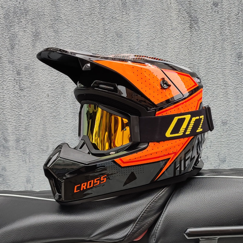 Bicycle Speed Drop DH Full Helmet, Off Road Rally Motorcycle Helmet, Racing Protection Gear