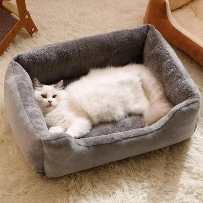 Soft Pet Bed Cushion for Cats and Dogs with Removable Cover
