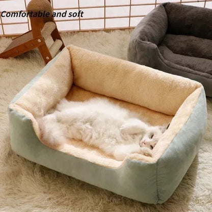 Soft Pet Bed Cushion for Cats and Dogs with Removable Cover