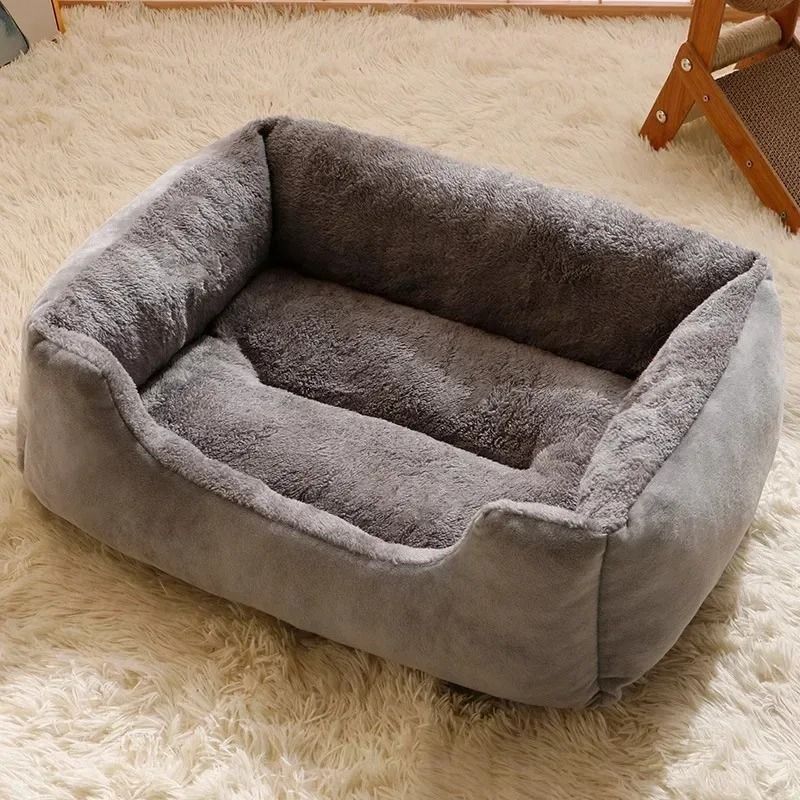 Soft Pet Bed Cushion for Cats and Dogs with Removable Cover