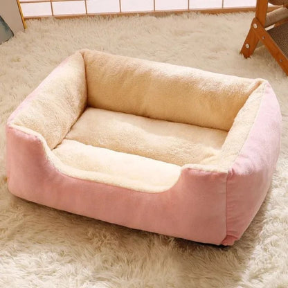 Soft Pet Bed Cushion for Cats and Dogs with Removable Cover