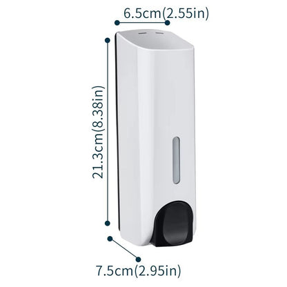 350ml Wall-Mounted Shower Head Soap Dispenser – Detergent & Shower Gel Pump for Bathroom Convenience