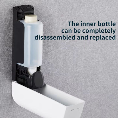 350ml Wall-Mounted Shower Head Soap Dispenser – Detergent & Shower Gel Pump for Bathroom Convenience