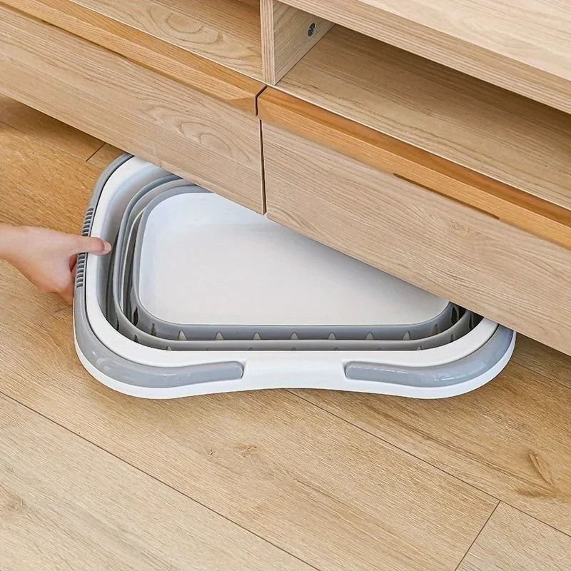 Foldable Laundry Basket with Handle Portable Space Saving Tub