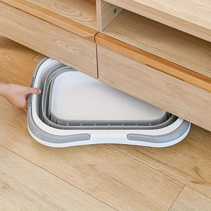 Foldable Laundry Basket with Handle Portable Space Saving Tub