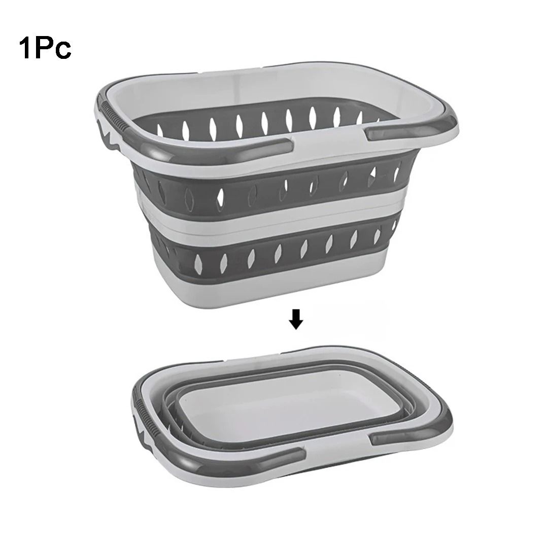 Foldable Laundry Basket with Handle Portable Space Saving Tub