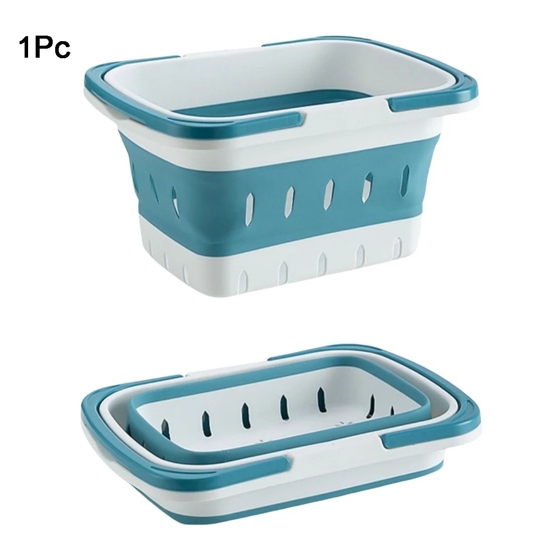 Foldable Laundry Basket with Handle Portable Space Saving Tub