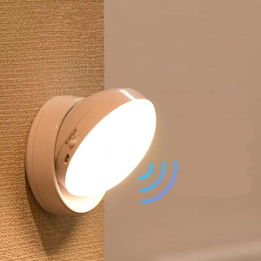 LED Night Light with Motion Sensor – USB Charging Intelligent Induction Lamp