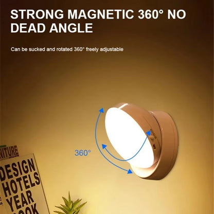 LED Night Light with Motion Sensor – USB Charging Intelligent Induction Lamp