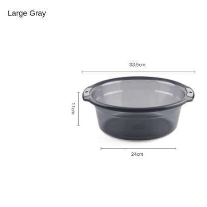 Transparent Multipurpose Thickened Water Basin for Laundry and Bath Use