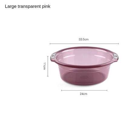 Transparent Multipurpose Thickened Water Basin for Laundry and Bath Use