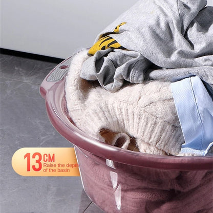 Transparent Multipurpose Thickened Water Basin for Laundry and Bath Use