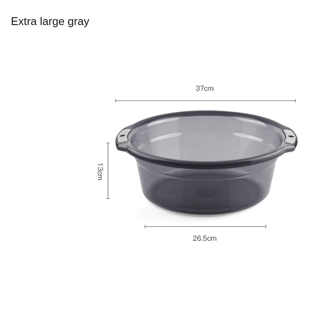 Transparent Multipurpose Thickened Water Basin for Laundry and Bath Use