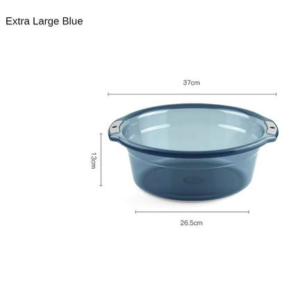 Transparent Multipurpose Thickened Water Basin for Laundry and Bath Use