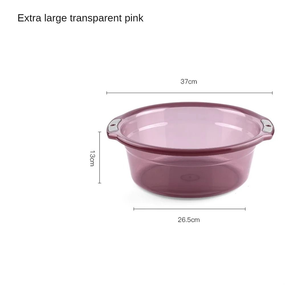Transparent Multipurpose Thickened Water Basin for Laundry and Bath Use