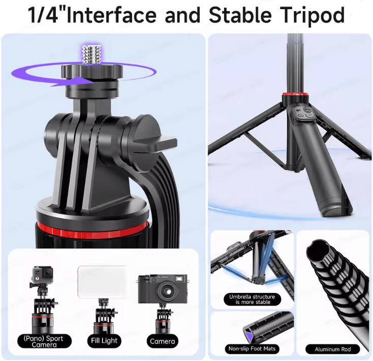 C22 Smart AI Face Tracking Gimbal Stabilizer with Tripod