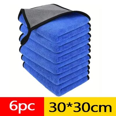 Premium Microfiber Car Washing Towels – Soft, Quick-Drying & Streak-Free (1/3/6 Pack)