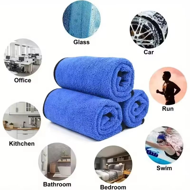 Premium Microfiber Car Washing Towels – Soft, Quick-Drying & Streak-Free (1/3/6 Pack)
