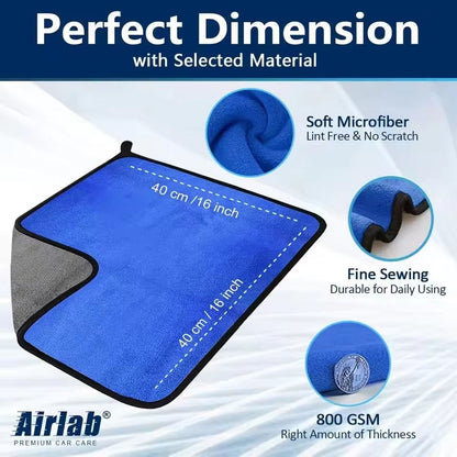 Premium Microfiber Car Washing Towels – Soft, Quick-Drying & Streak-Free (1/3/6 Pack)