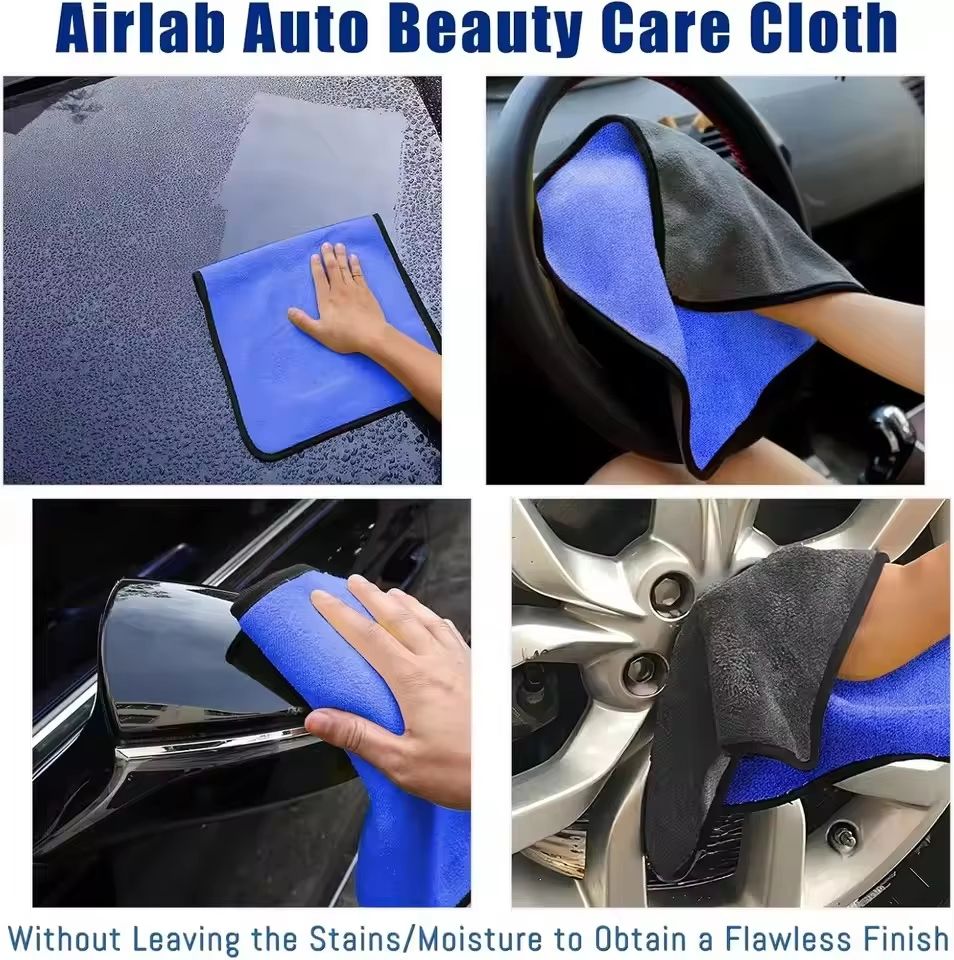 Premium Microfiber Car Washing Towels – Soft, Quick-Drying & Streak-Free (1/3/6 Pack)