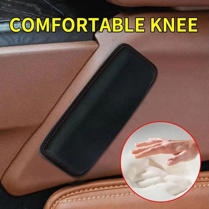 Comfortable Suede Car Knee Pad with Elastic Memory Foam – Auto Cushion & Headrest Accessory