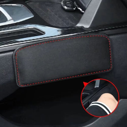 Comfortable Suede Car Knee Pad with Elastic Memory Foam – Auto Cushion & Headrest Accessory