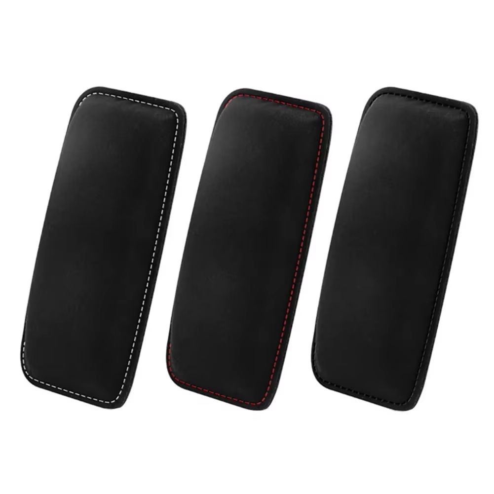 Comfortable Suede Car Knee Pad with Elastic Memory Foam – Auto Cushion & Headrest Accessory