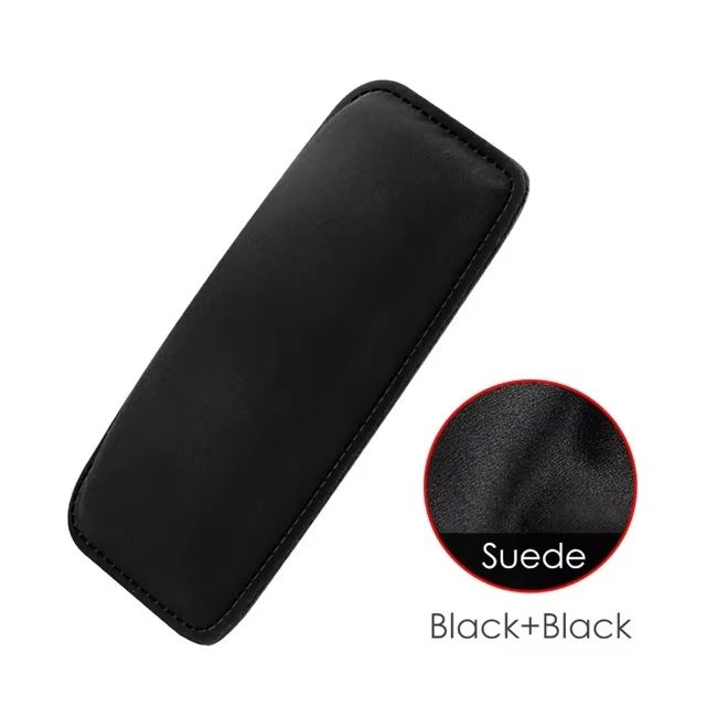 Comfortable Suede Car Knee Pad with Elastic Memory Foam – Auto Cushion & Headrest Accessory