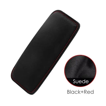 Comfortable Suede Car Knee Pad with Elastic Memory Foam – Auto Cushion & Headrest Accessory
